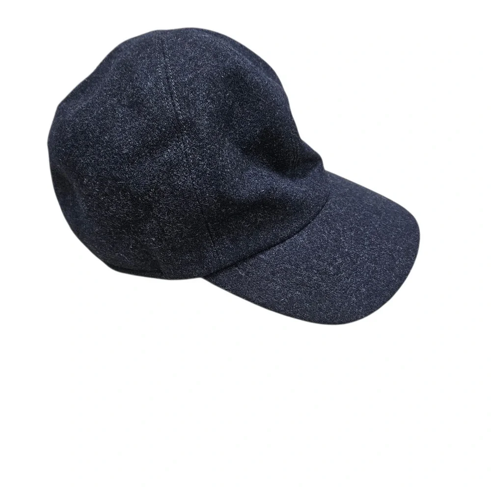 Wigens Baseball Cap Mens 7 1/8 Navy Blue Wool Earflaps Melton Swedish Designer‎